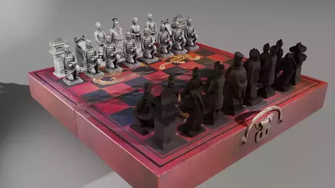 Chinese Chess Game 3D model