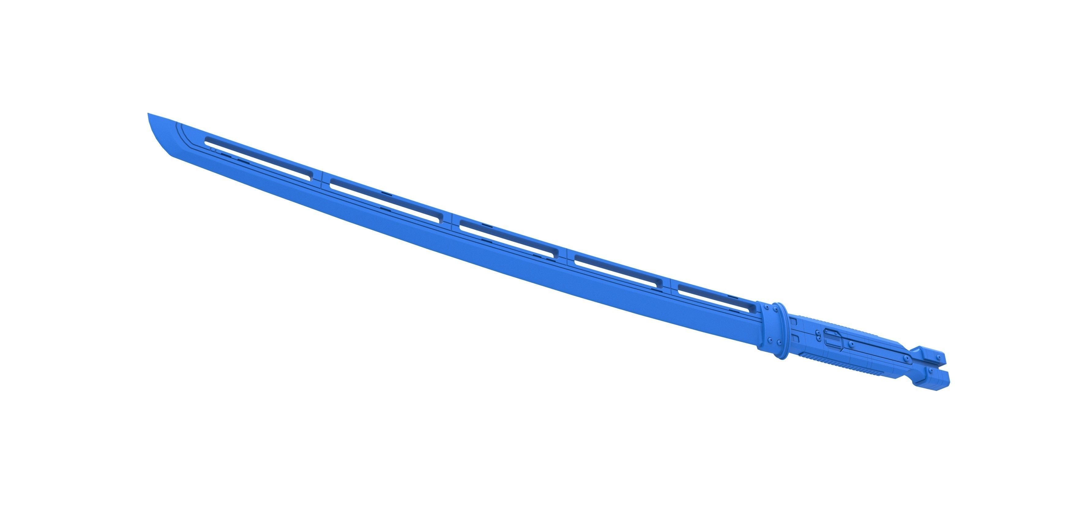 Sword of Hawkeye Ronin Scale 1 to 6 from Avengers Endgame 3D print model_2