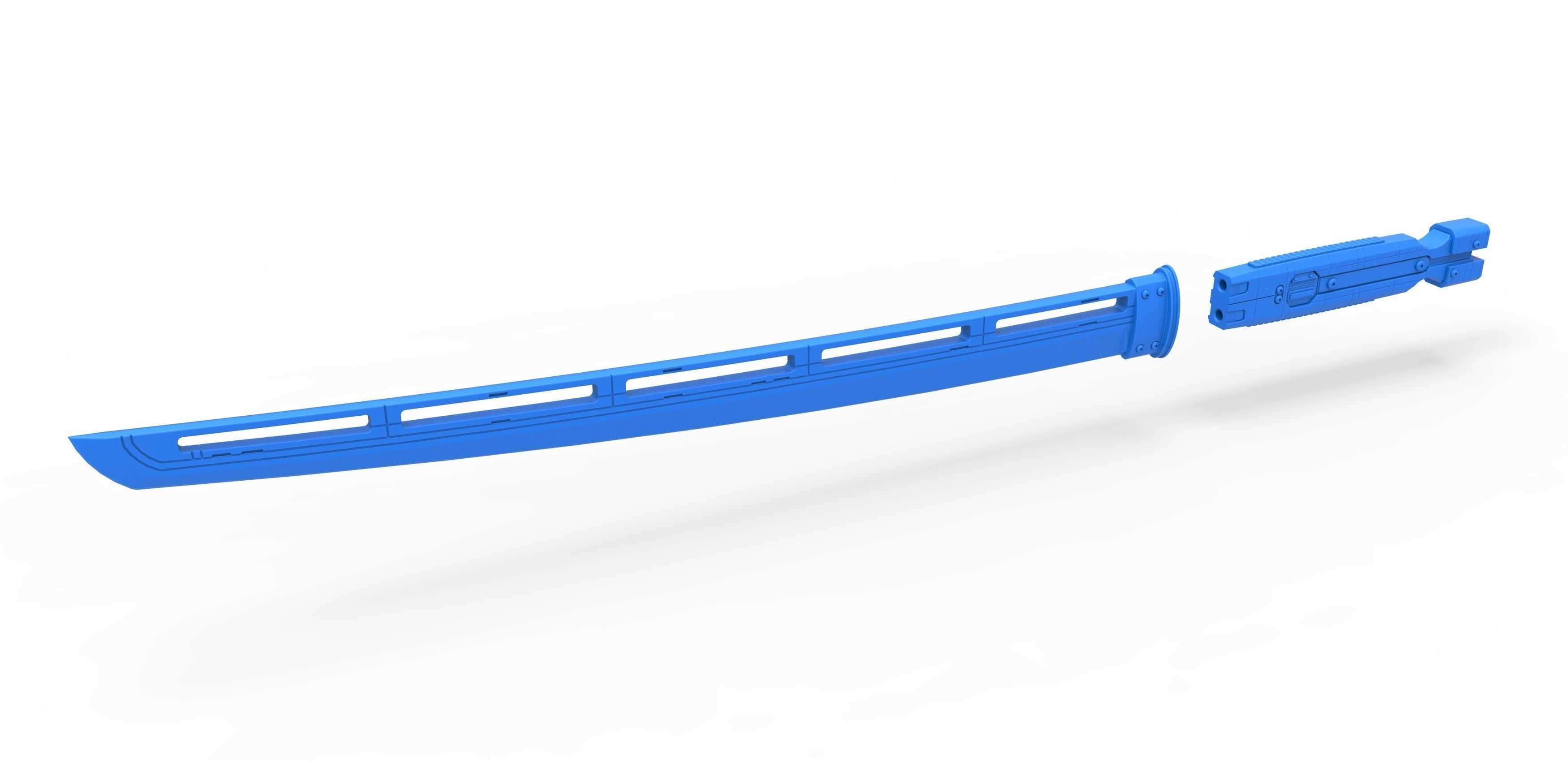 Sword of Hawkeye Ronin Scale 1 to 6 from Avengers Endgame 3D print model_13