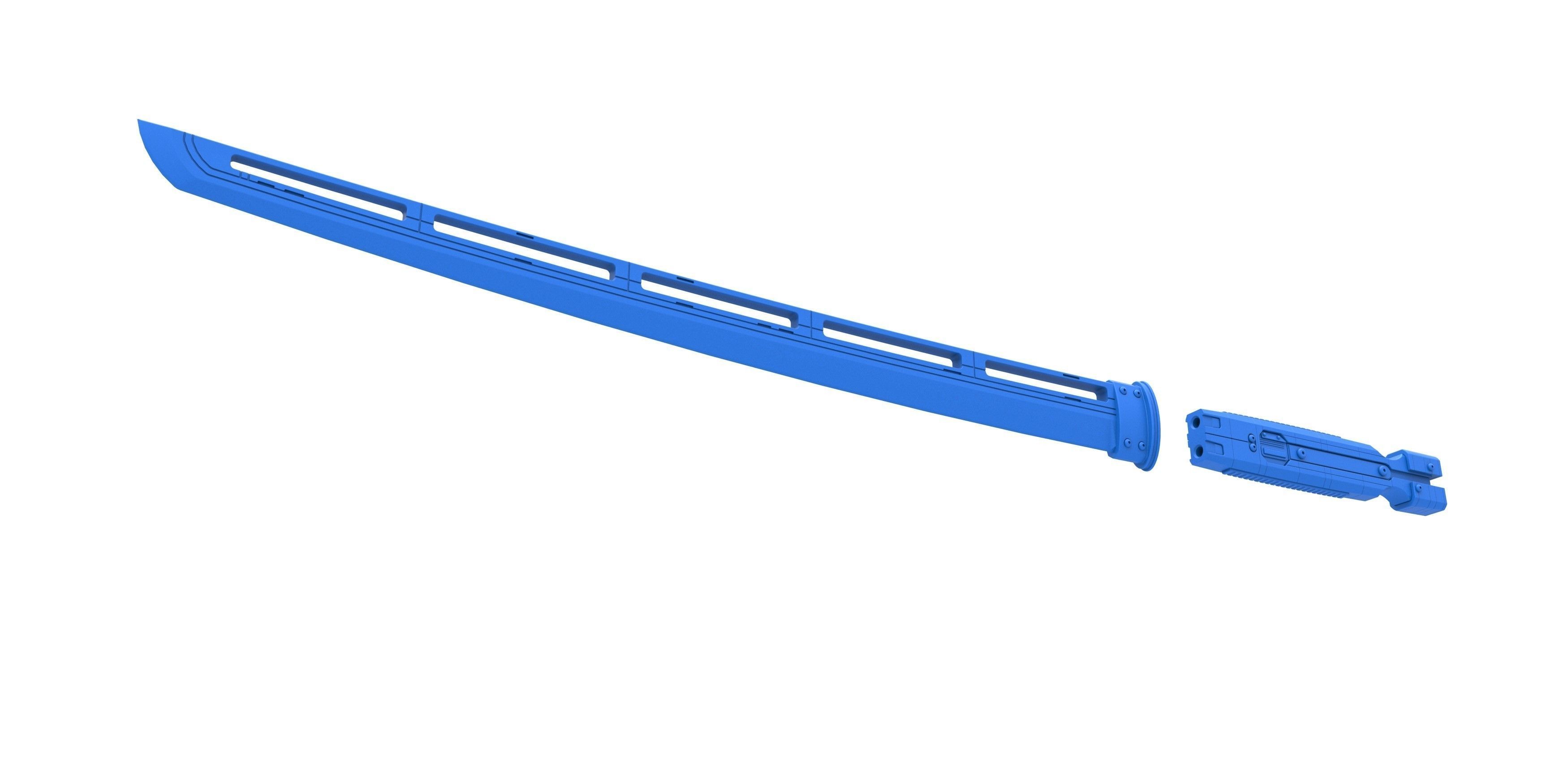 Sword of Hawkeye Ronin Scale 1 to 6 from Avengers Endgame 3D print model_14