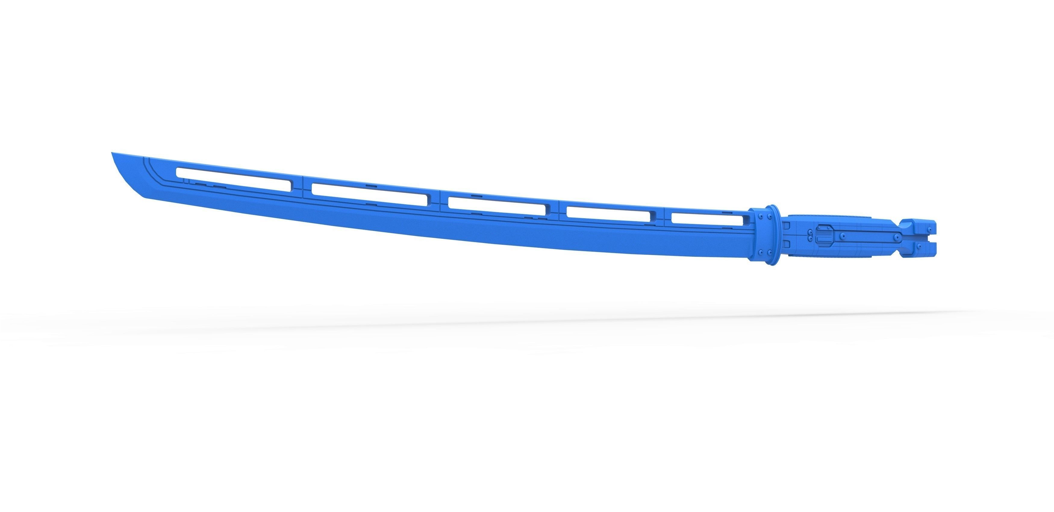 Sword of Hawkeye Ronin Scale 1 to 6 from Avengers Endgame 3D print model_1