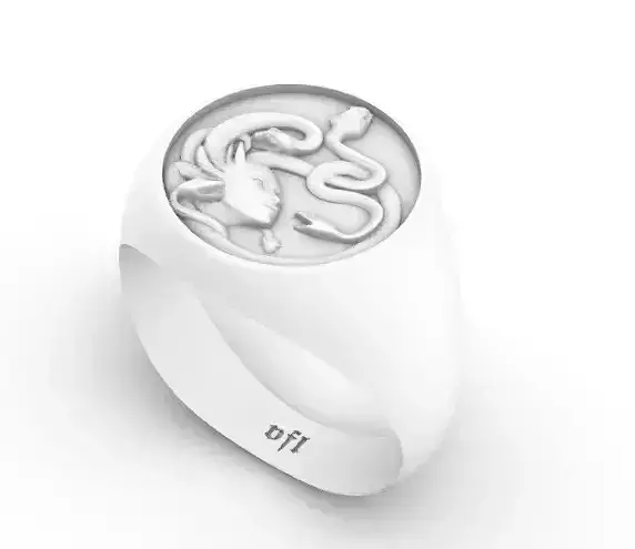 Medusa Ring 3D print model