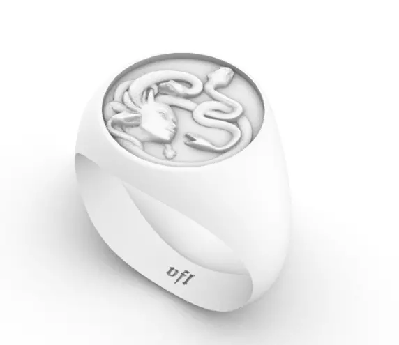 Medusa Ring 3D print model