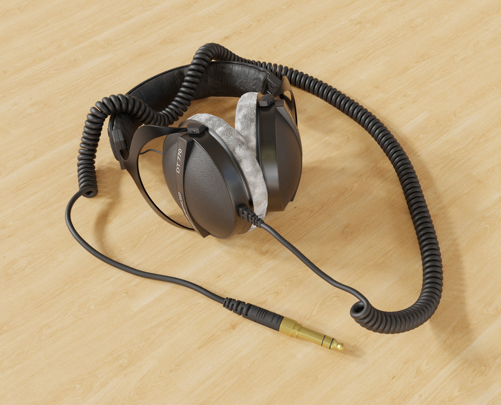Beyerdynamic DT 770 headphones 3D model_1