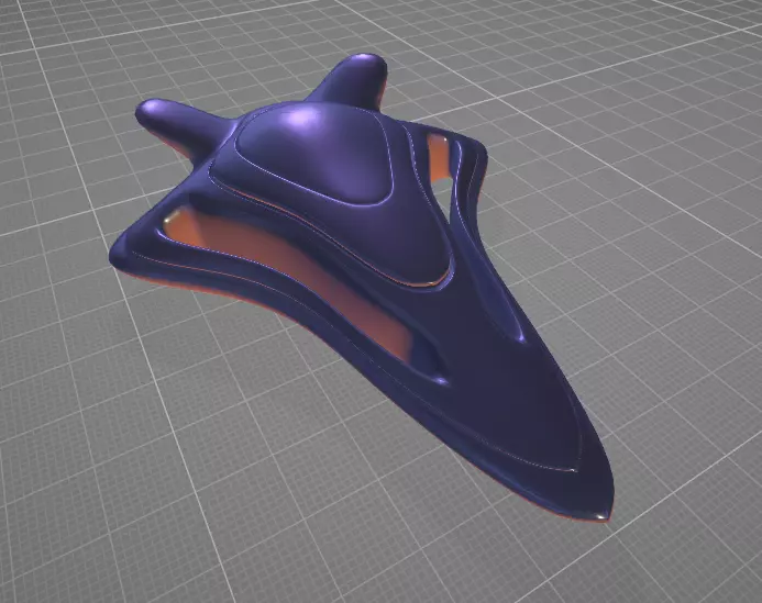 Spaceship 3d print - ZebaxtianVR 3D print model