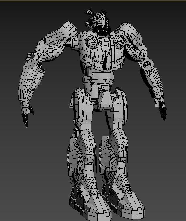 Bumblebee robot 3D model_7