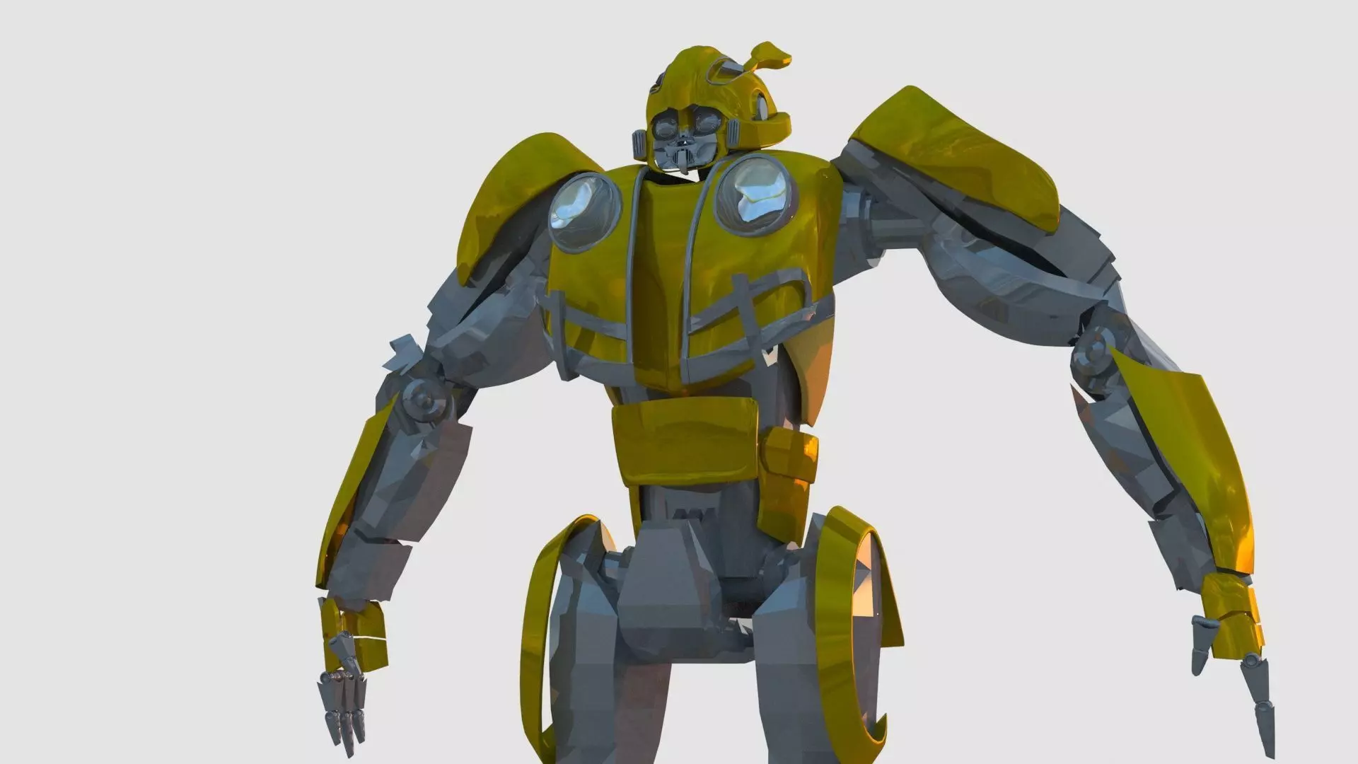 Bumblebee robot 3D model_0