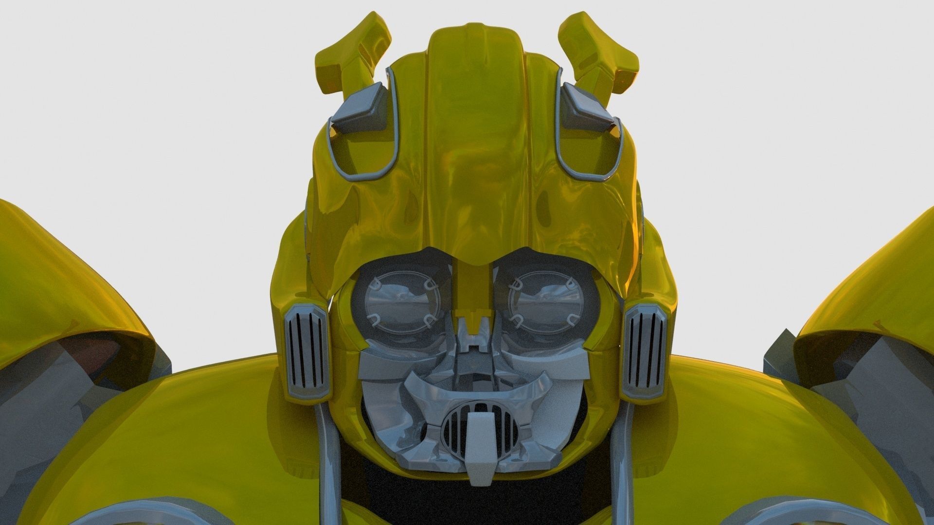 Bumblebee robot 3D model_3