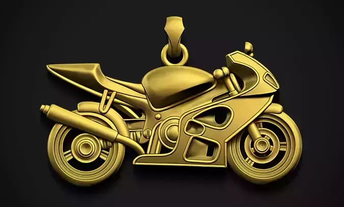 Motorcycle Pendant 3D print model