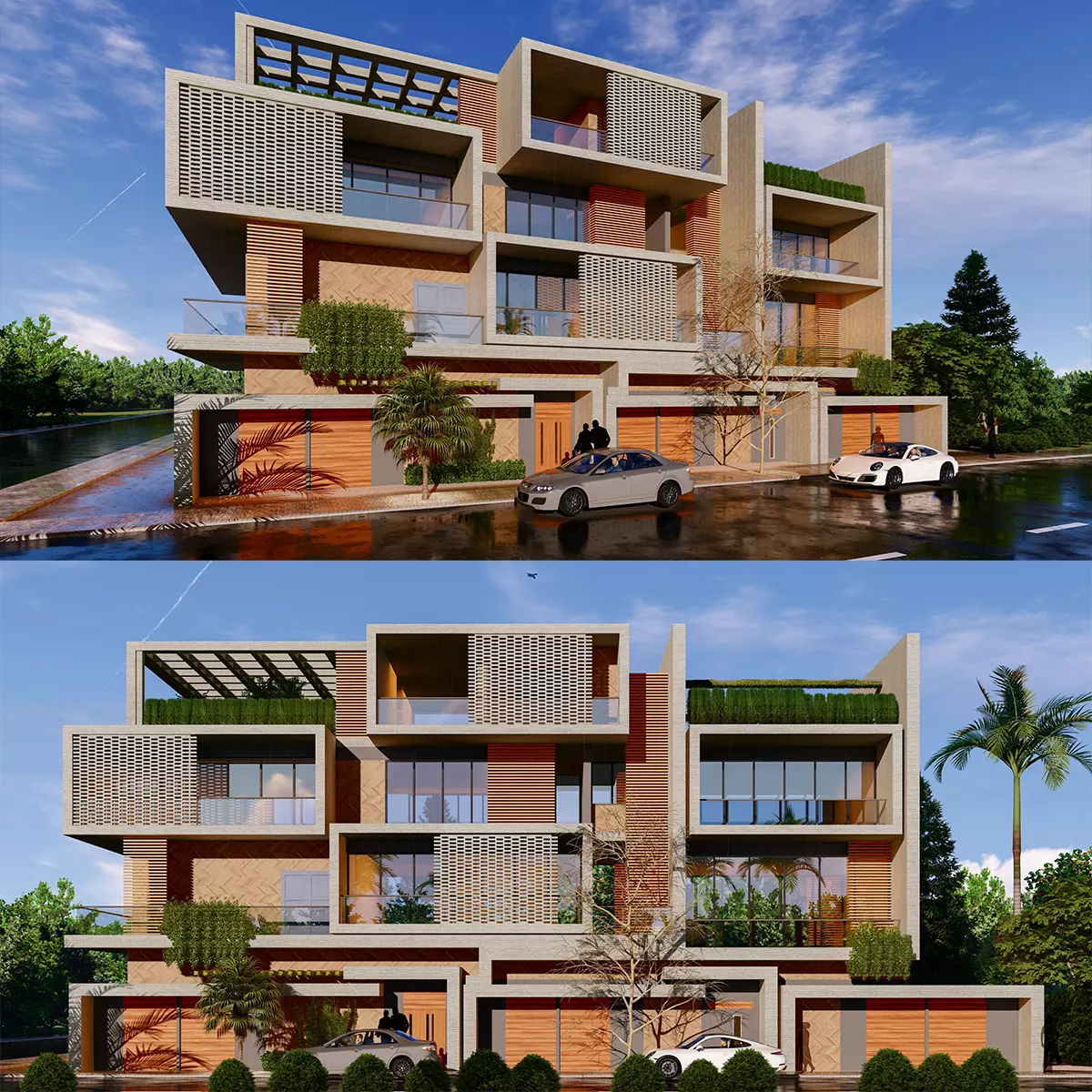 Modern Building N29 3D model