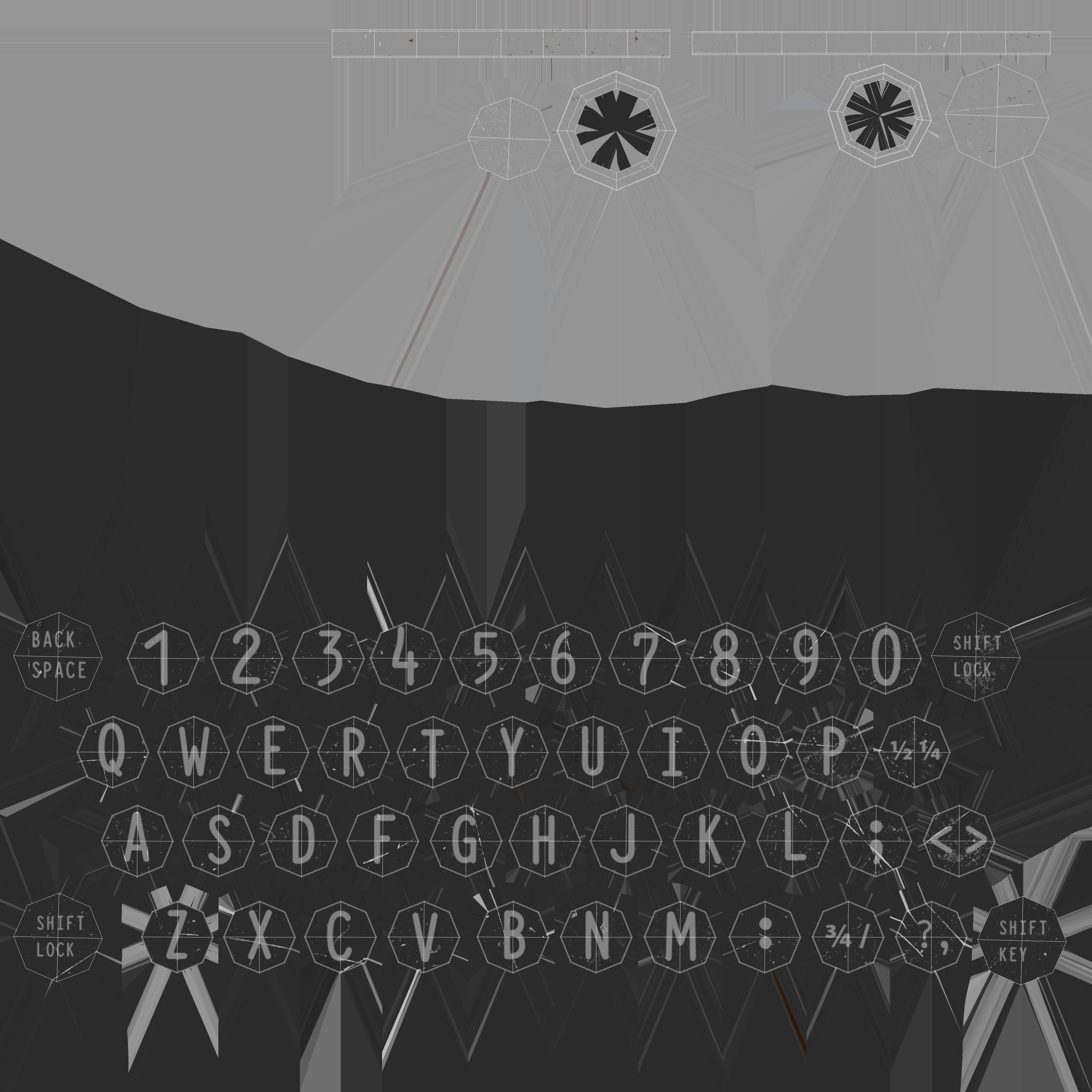 Typewriter paper cutting machine 3D model_14