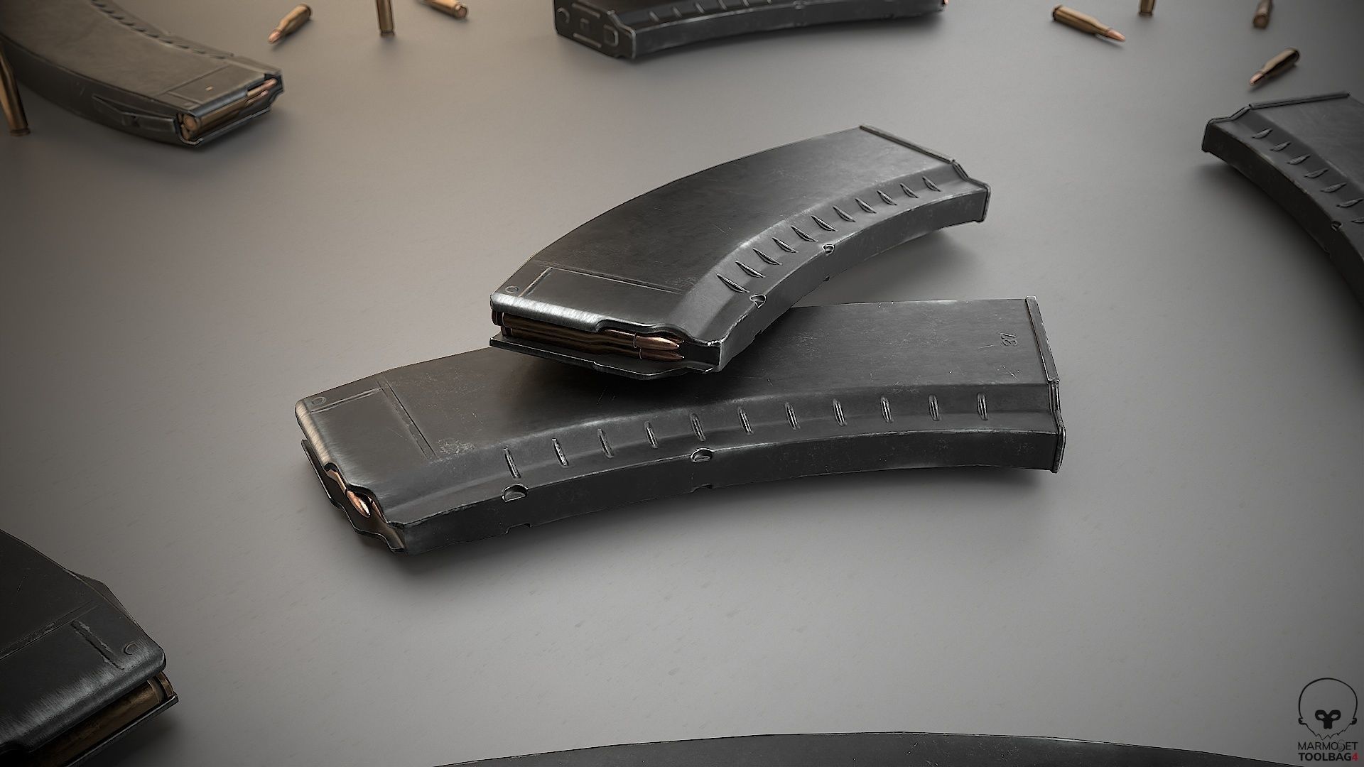 AK 74M Low-poly 3D model_6