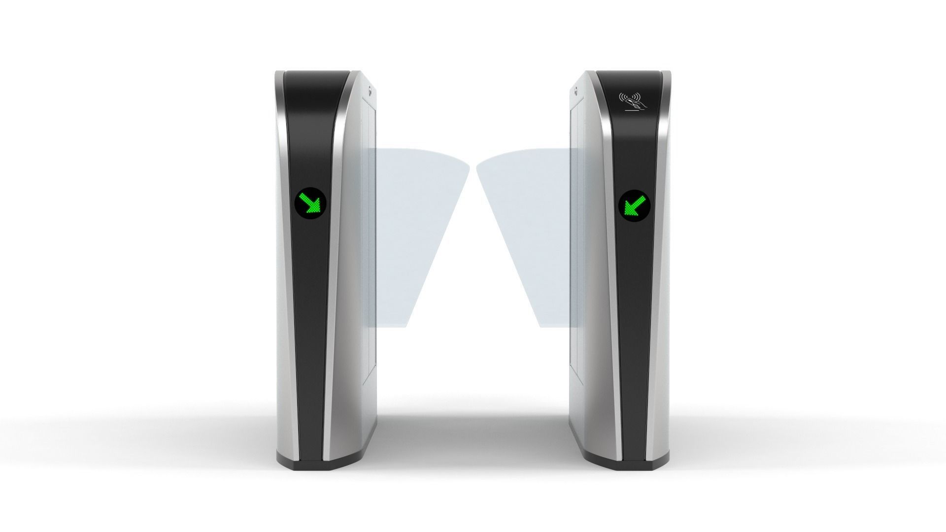 Turnstile Collection automatic tamper proof turnstiles 3D model_3