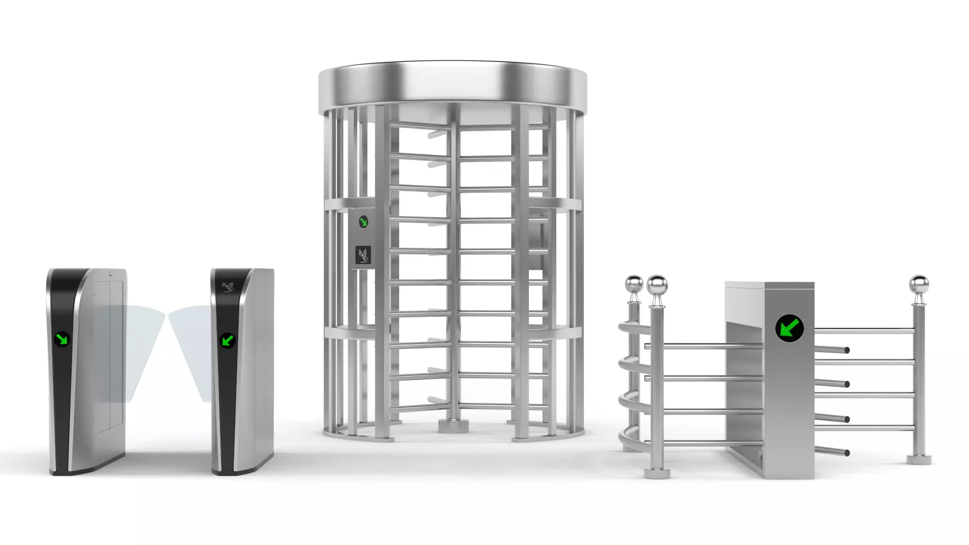 Turnstile Collection automatic tamper proof turnstiles 3D model_0