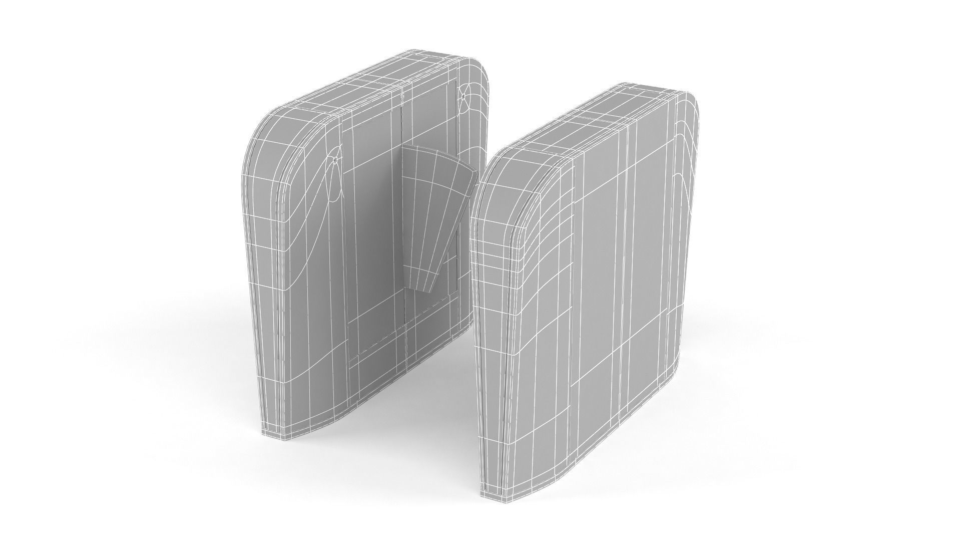 Turnstile Collection automatic tamper proof turnstiles 3D model_11