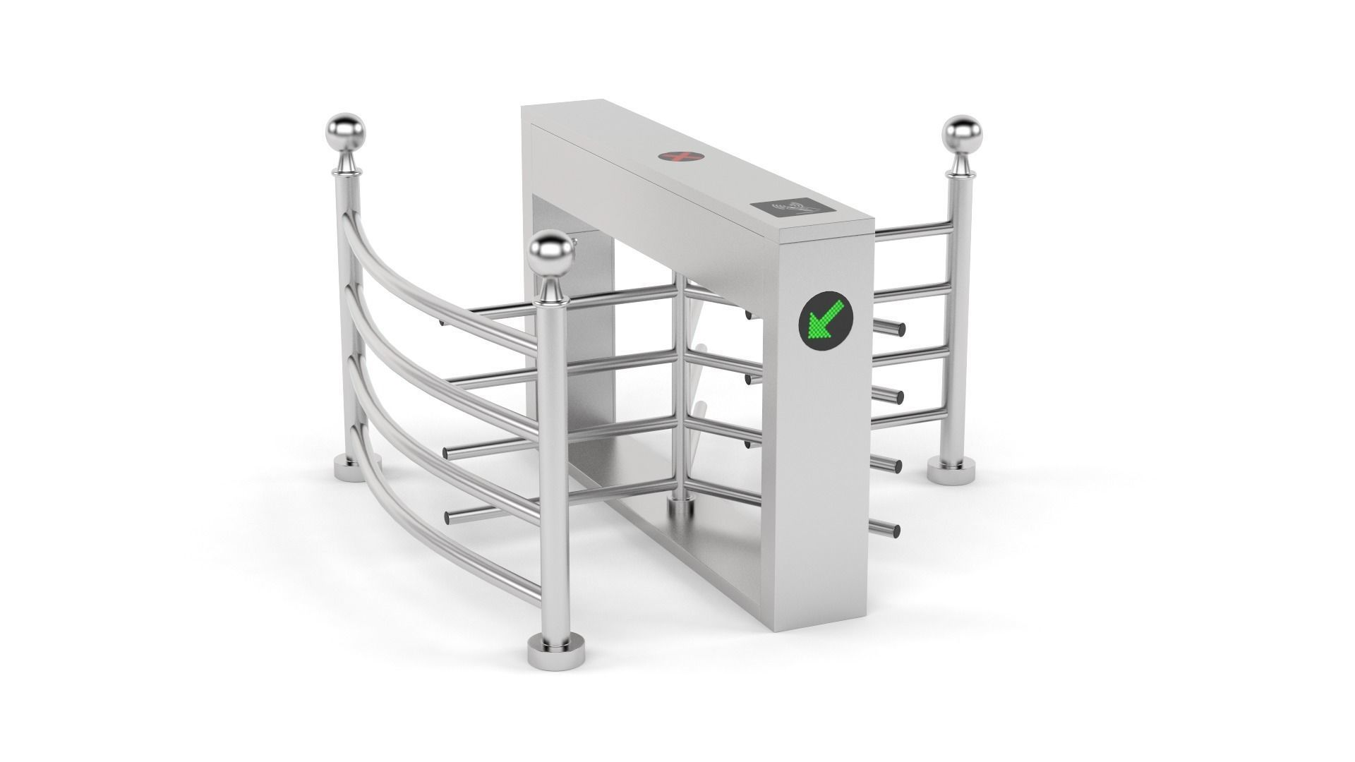 Turnstile Collection automatic tamper proof turnstiles 3D model_2