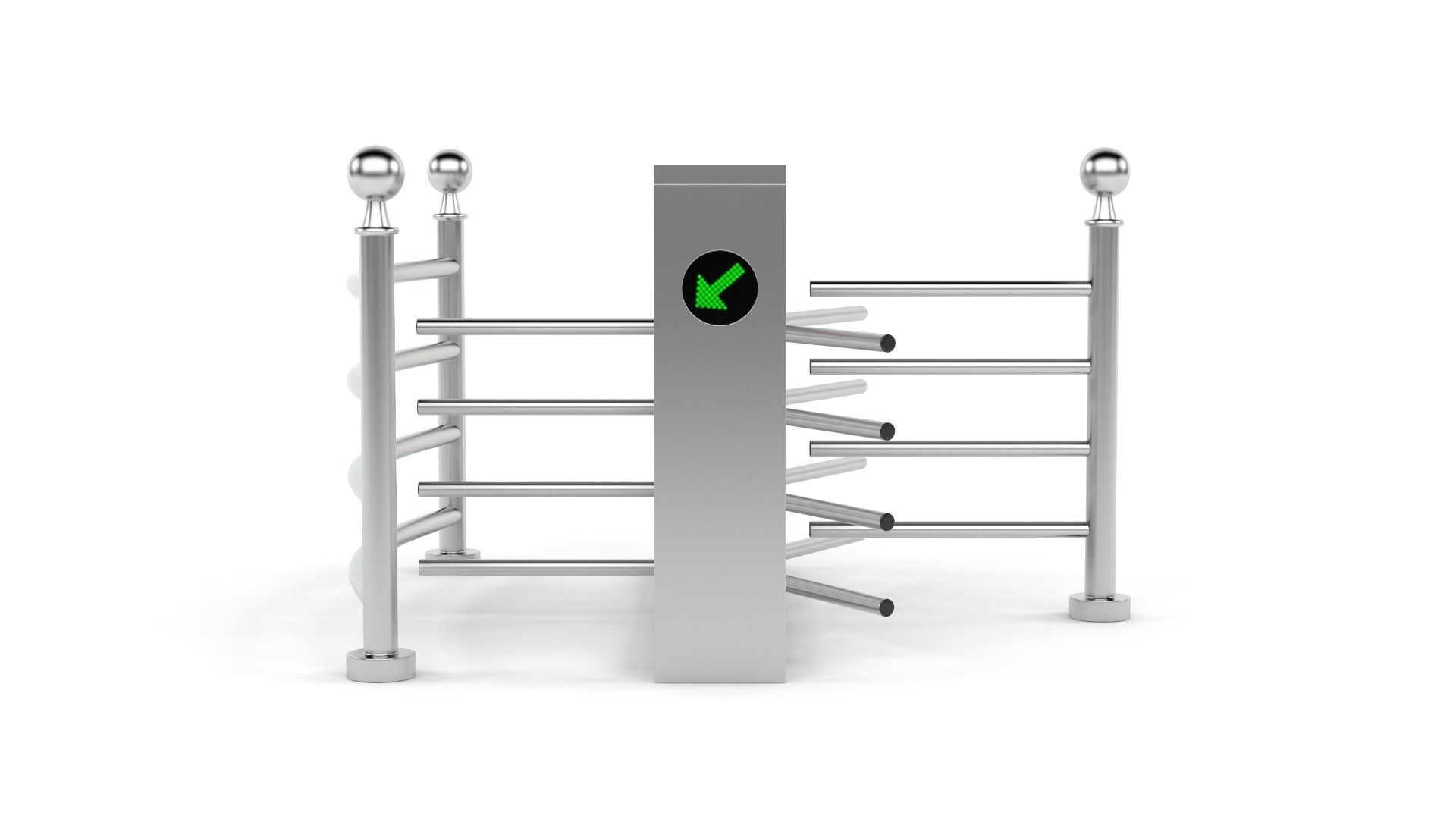 Turnstile Collection automatic tamper proof turnstiles 3D model_1