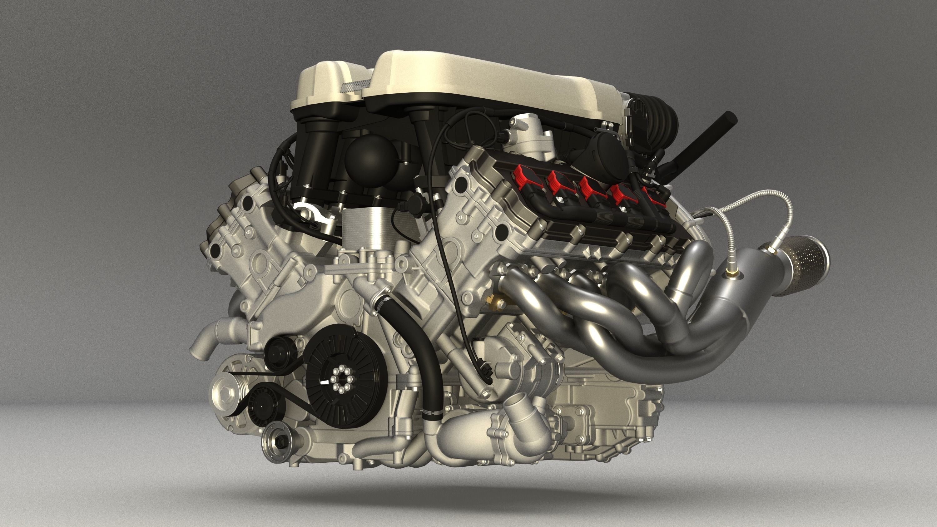 Audi R8 V10 FSI engine  3D model_2