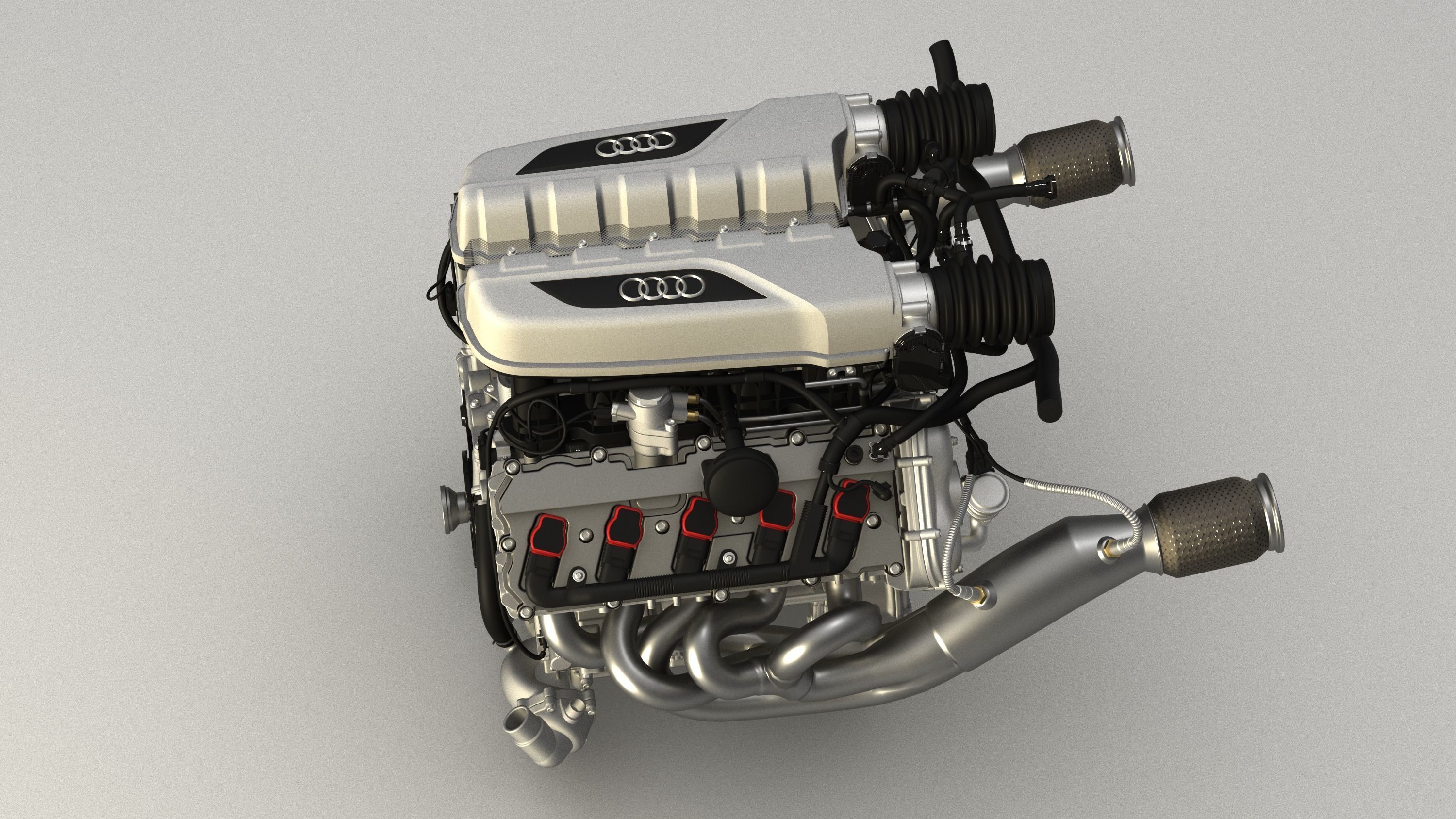 Audi R8 V10 FSI engine  3D model_7
