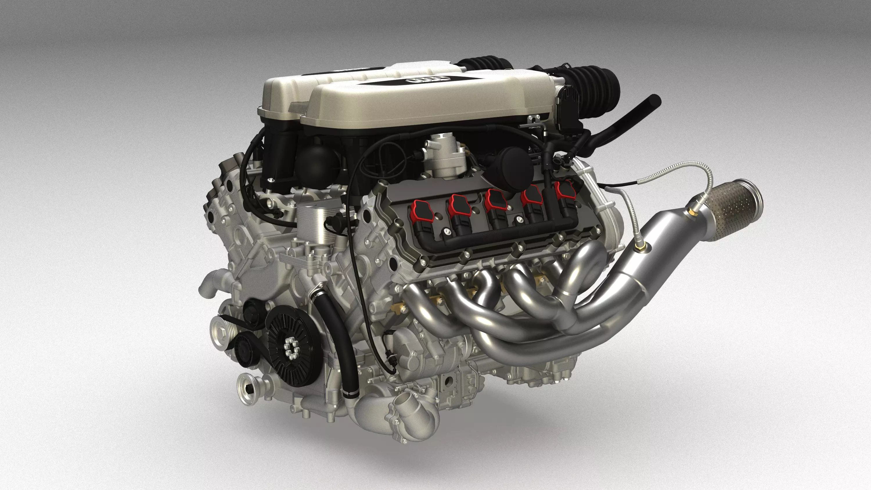 Audi R8 V10 FSI engine  3D model_0