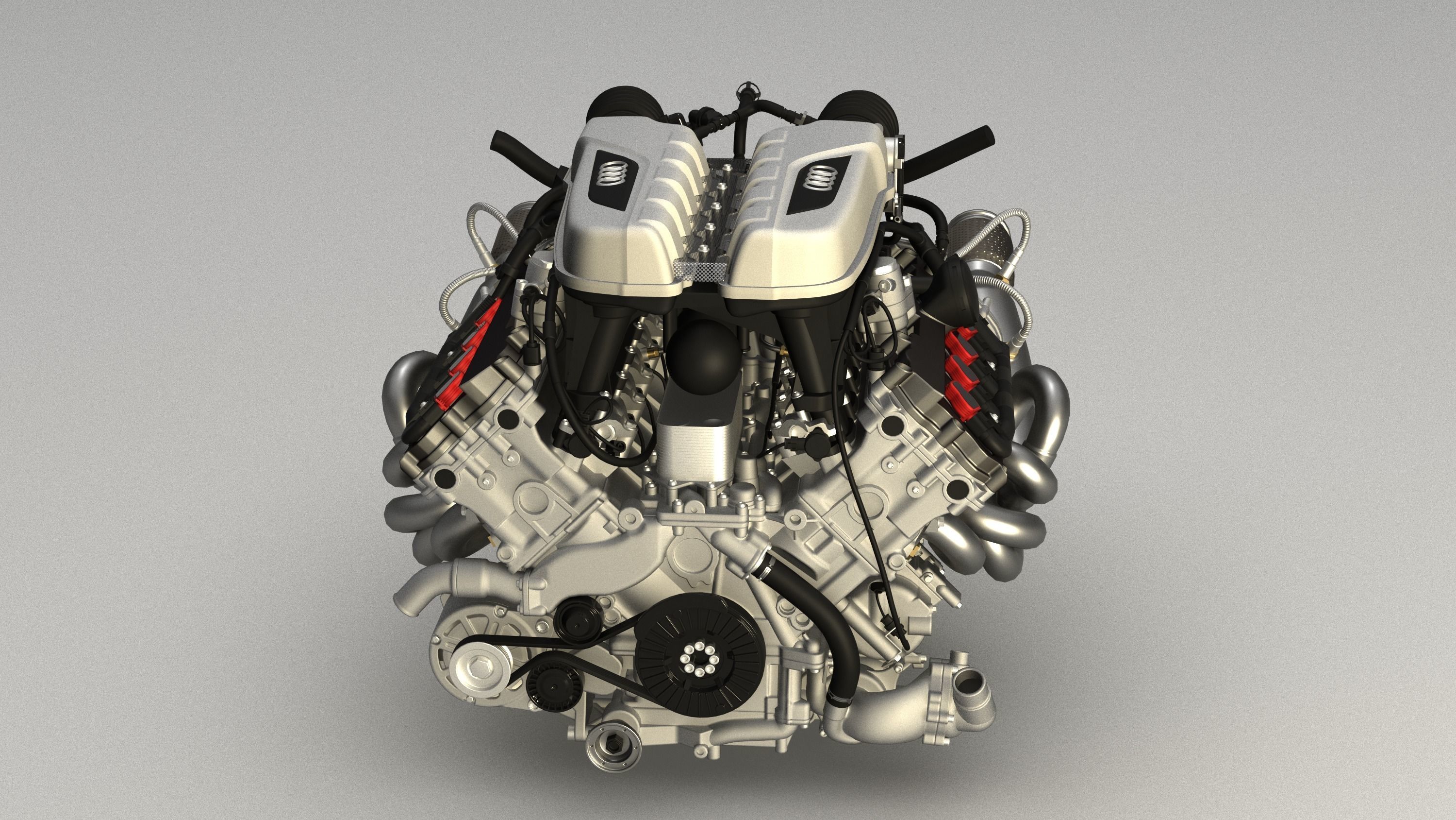 Audi R8 V10 FSI engine  3D model_5