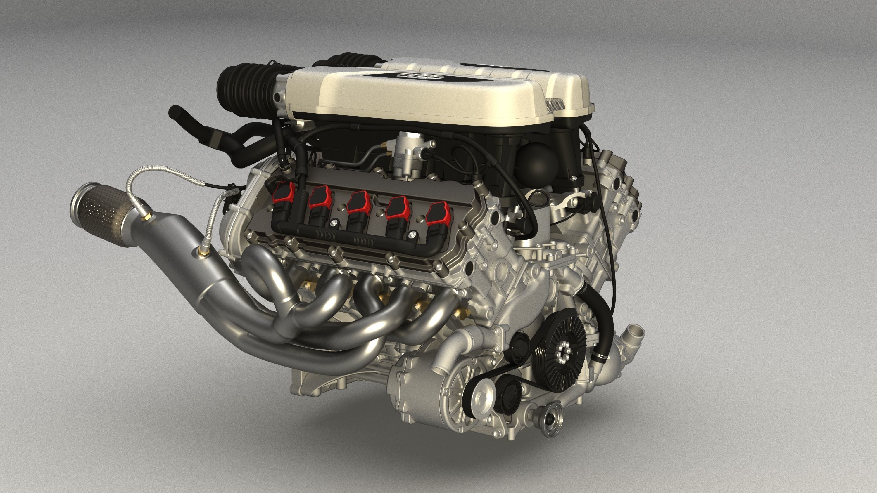 Audi R8 V10 FSI engine  3D model_1