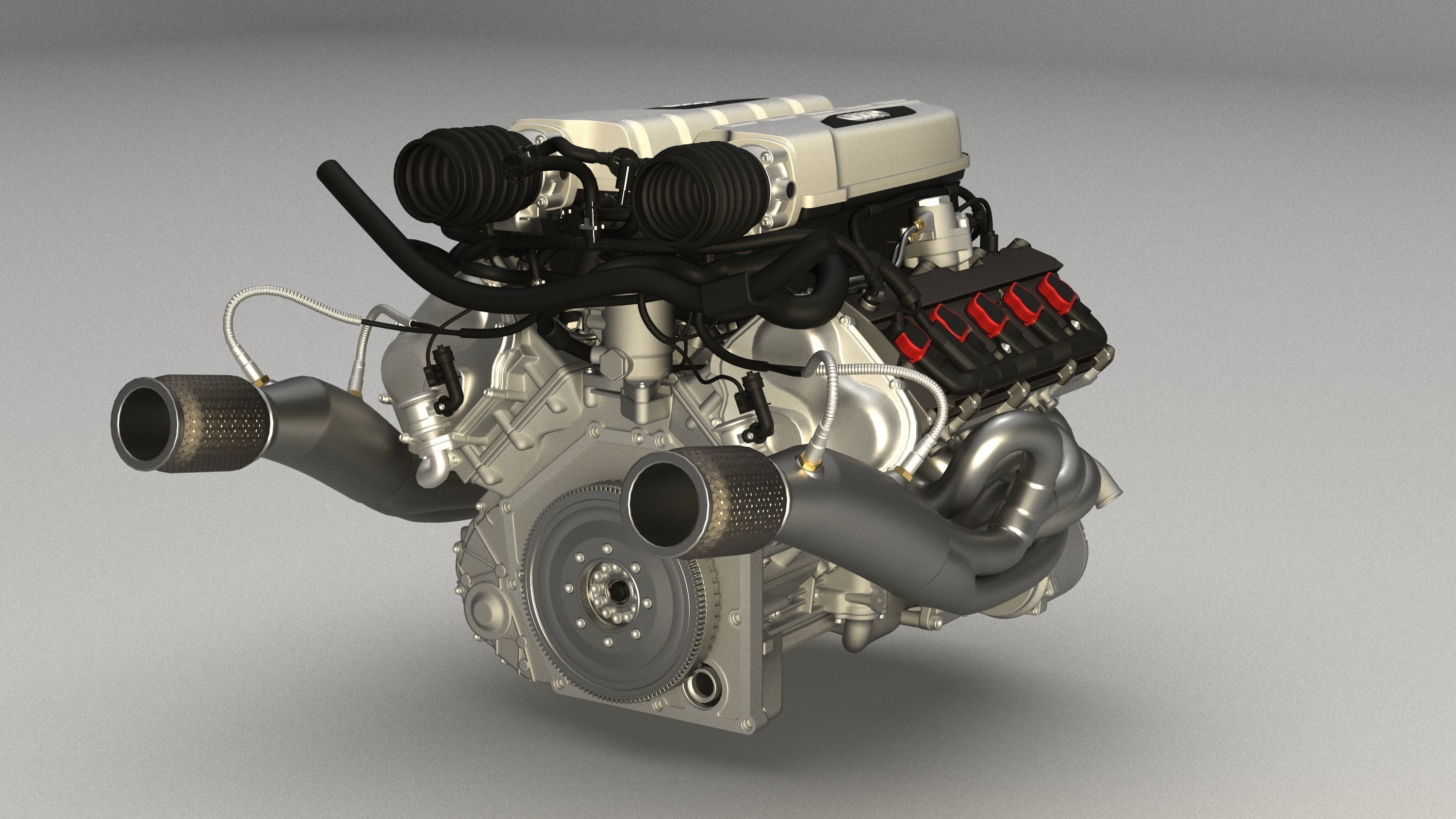 Audi R8 V10 FSI engine  3D model_4