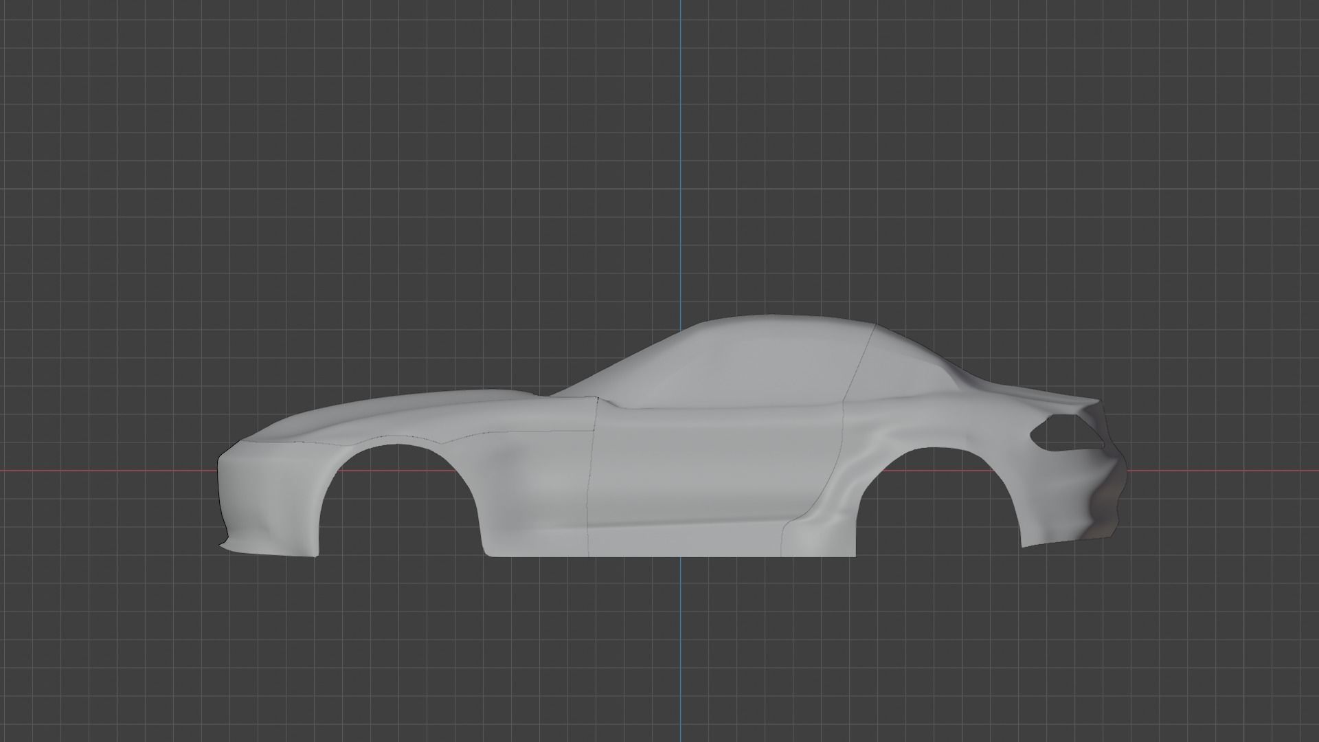 simple car design object  3D model_2