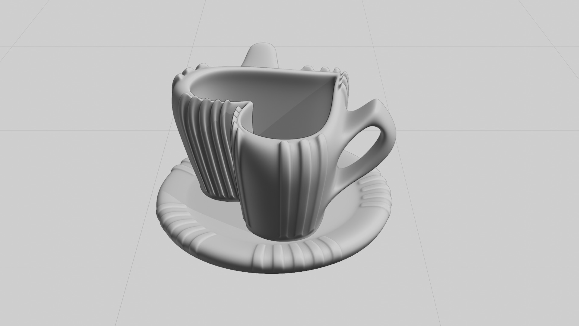 7 Sets of 3D Printable Cups 3D print model_7