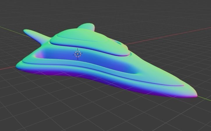 Spaceship sci-fi blend - ZebaxtianVR Low-poly 3D model_12