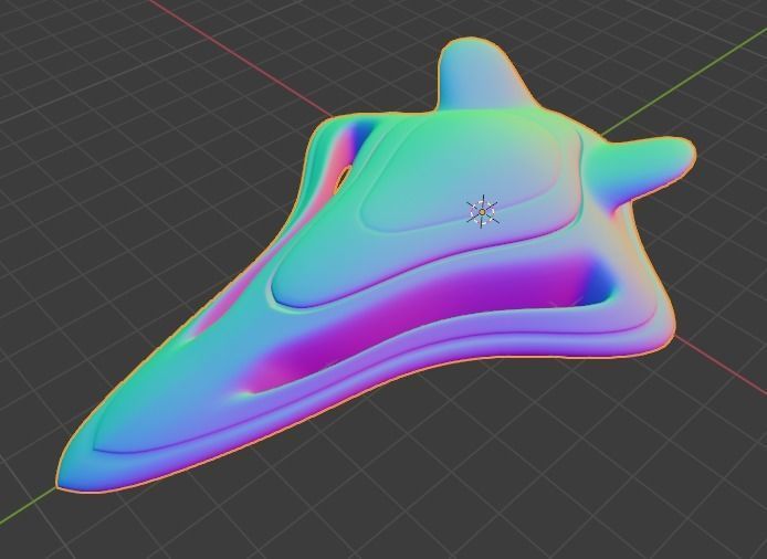 Spaceship sci-fi blend - ZebaxtianVR Low-poly 3D model_4