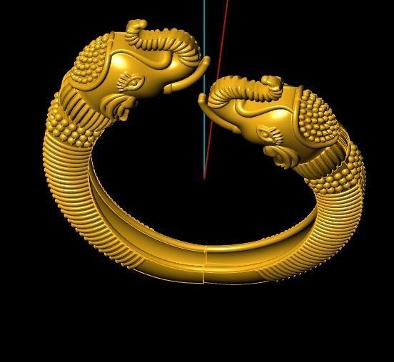 south New model elephants  ring rhino matrix  3D print model_2