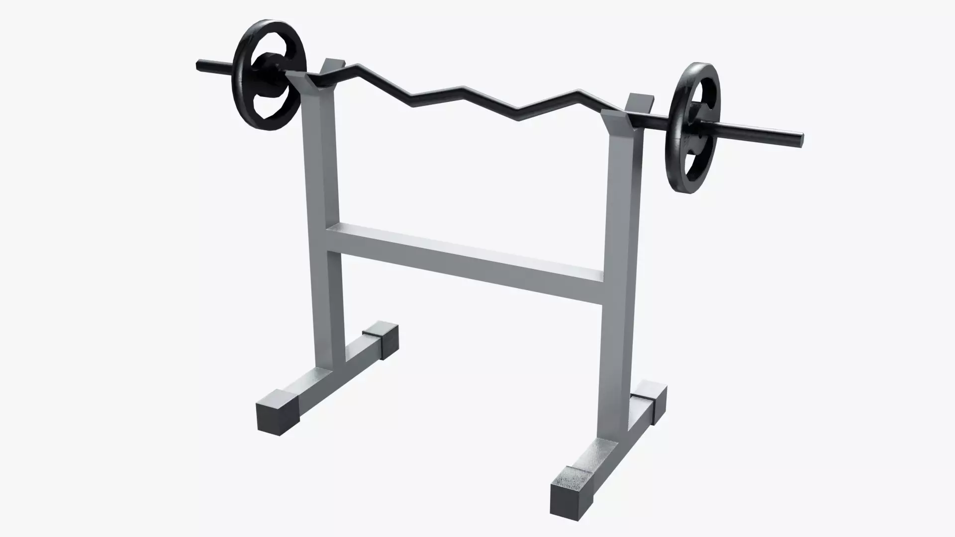 Easel Stand Curl Rod Low-poly 3D model
