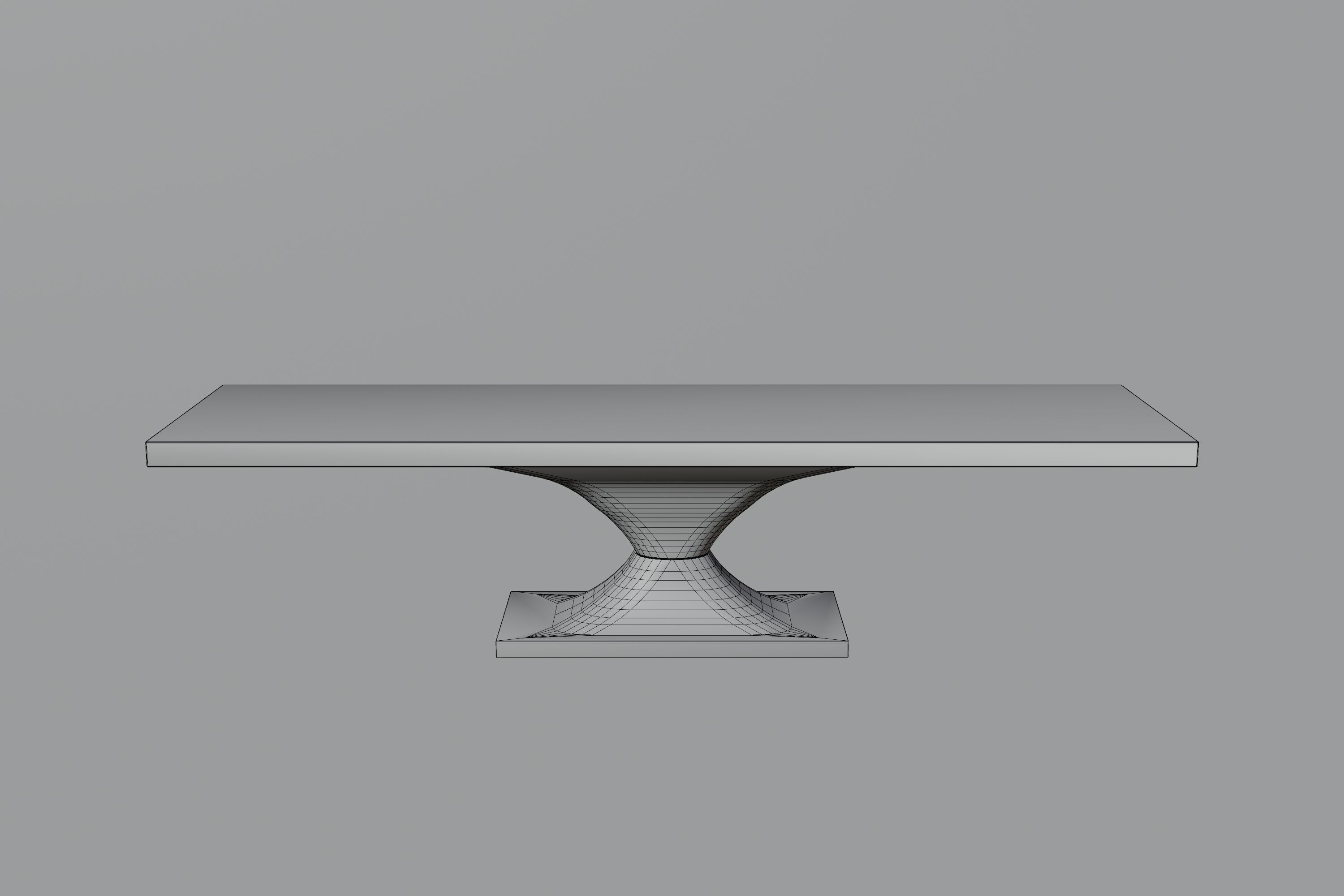 Luxury table Low-poly 3D model_3