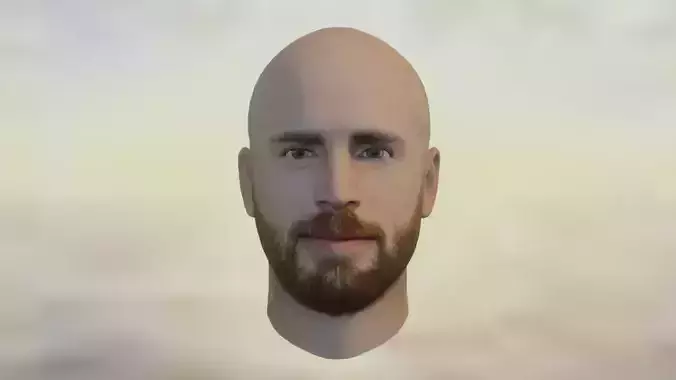 Chris evans Low-poly 3D model