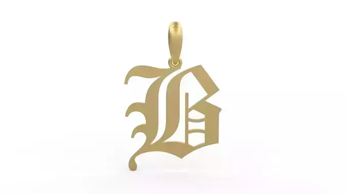 Initial Letters Pendant Canterbury B