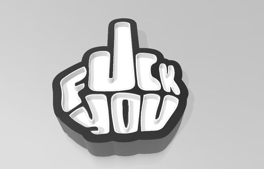 NAMELED FUCK YOU LED LAMP WITH NAME 3D print model_1