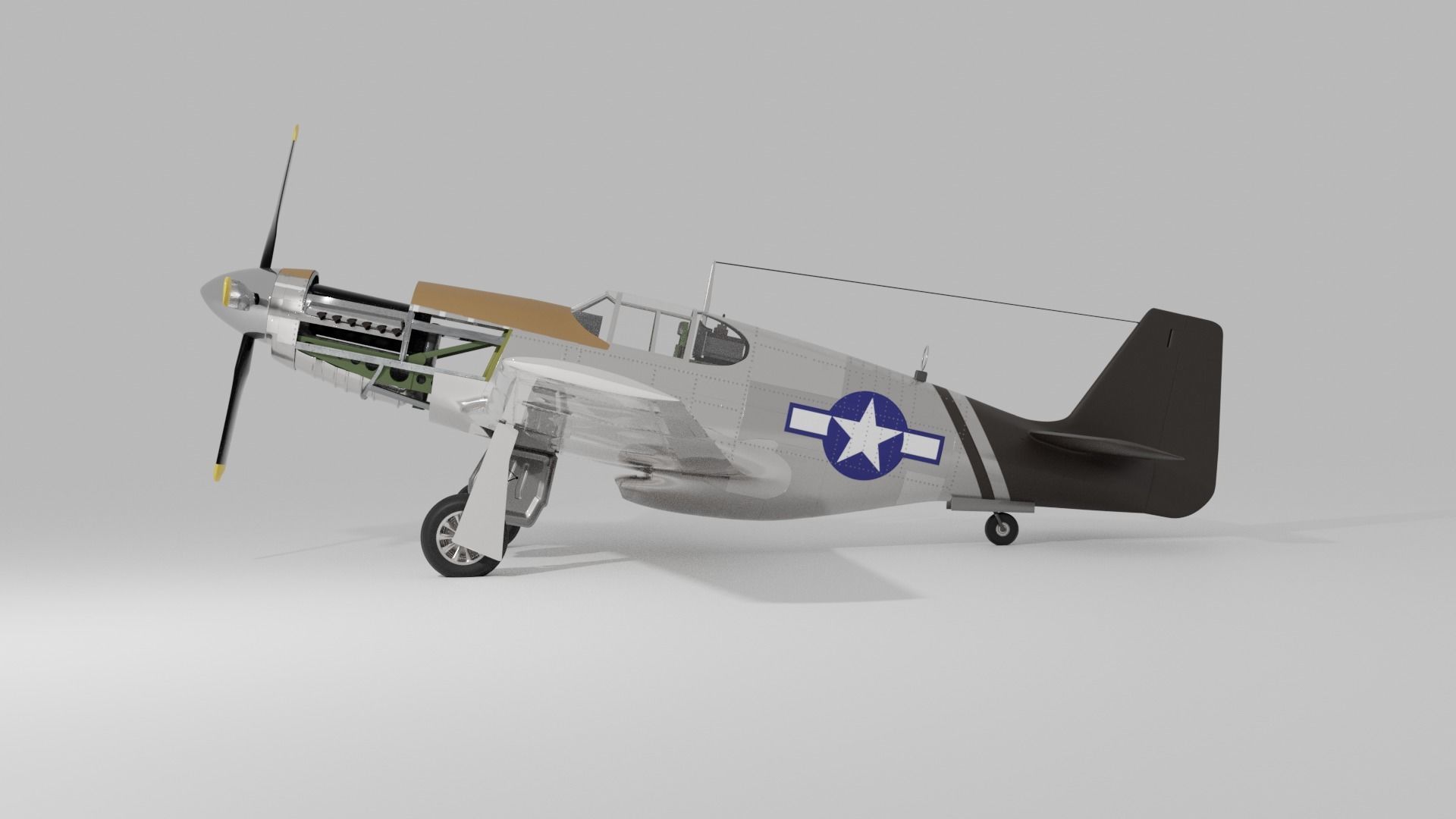 P-51 C Mustang Lopes Hope 3D model_10