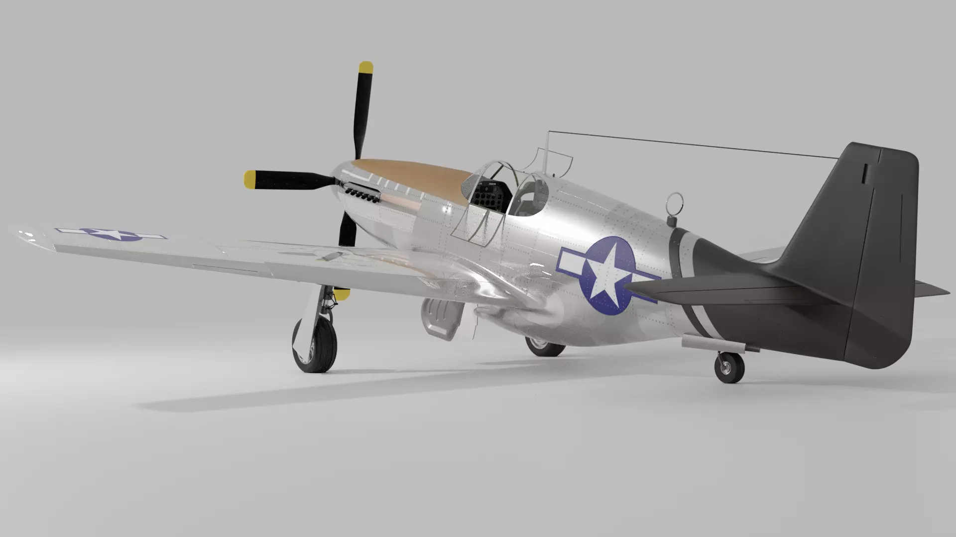 P-51 C Mustang Lopes Hope 3D model_0
