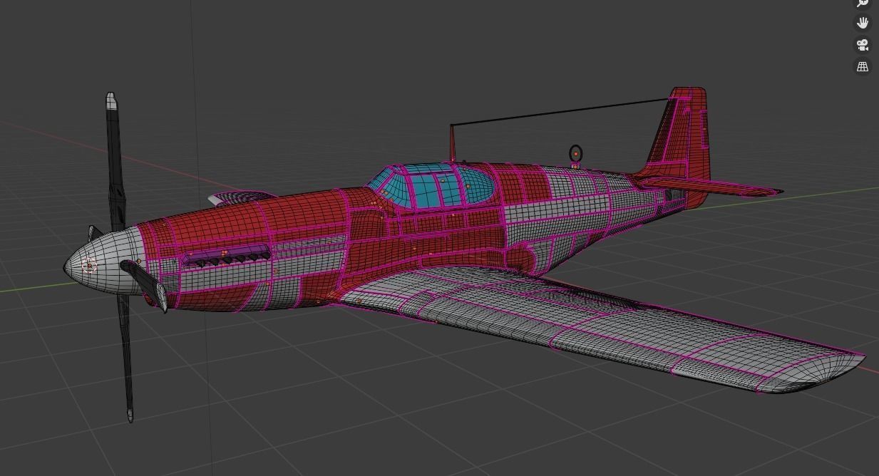 P-51 C Mustang Lopes Hope 3D model_19