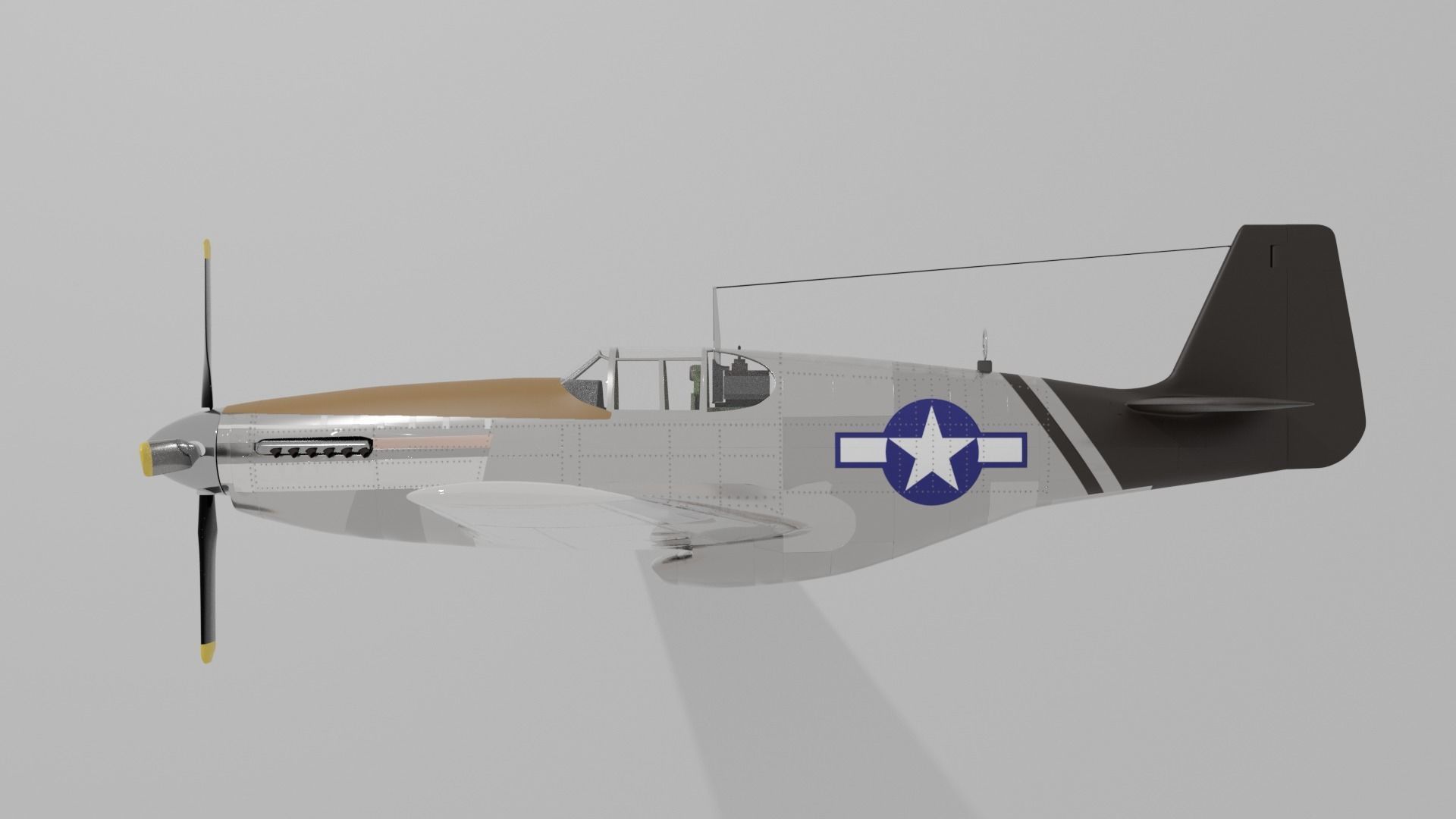 P-51 C Mustang Lopes Hope 3D model_13