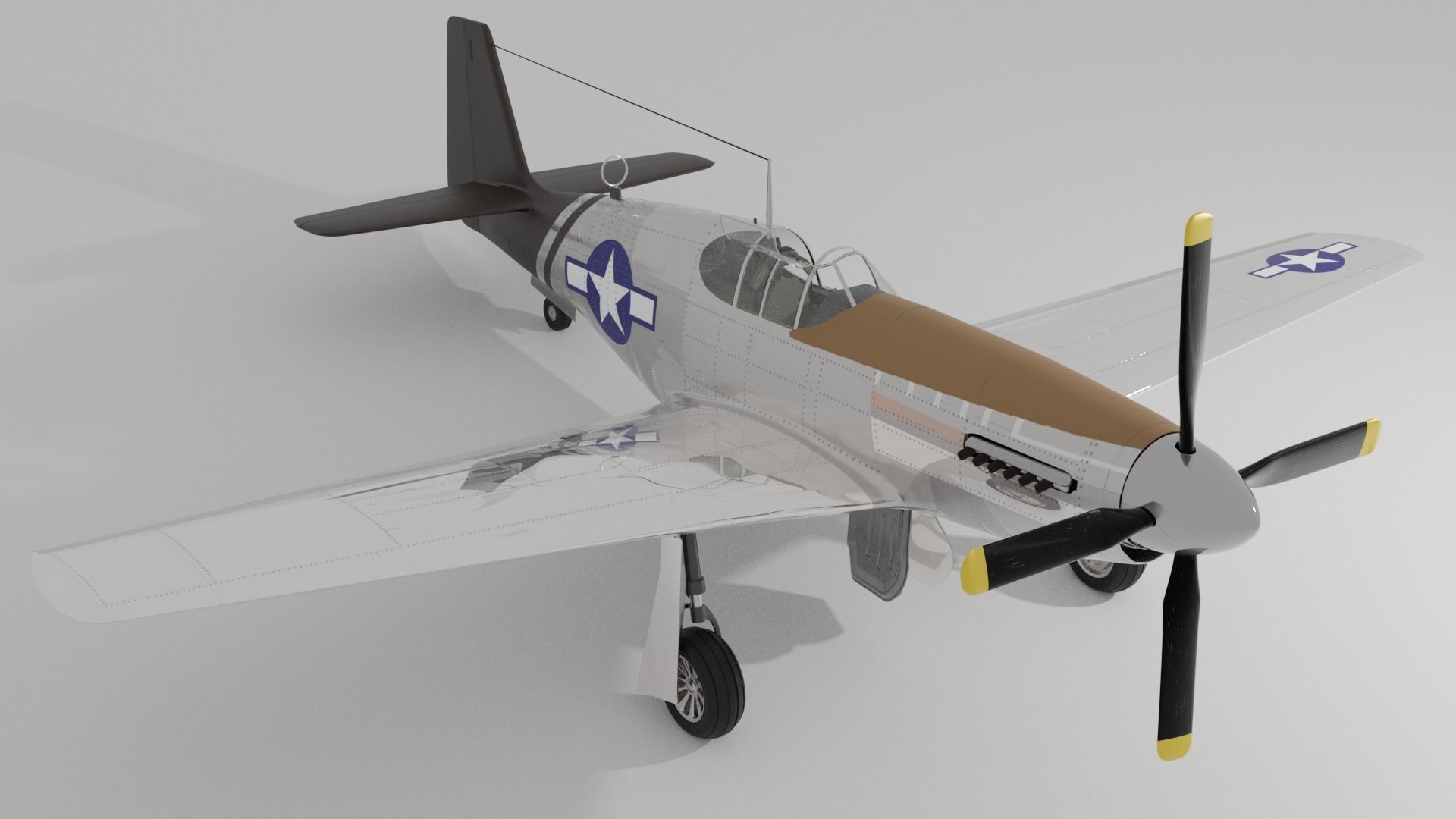 P-51 C Mustang Lopes Hope 3D model_4