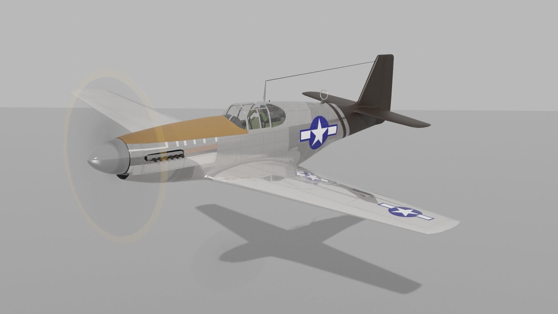 P-51 C Mustang Lopes Hope 3D model_6