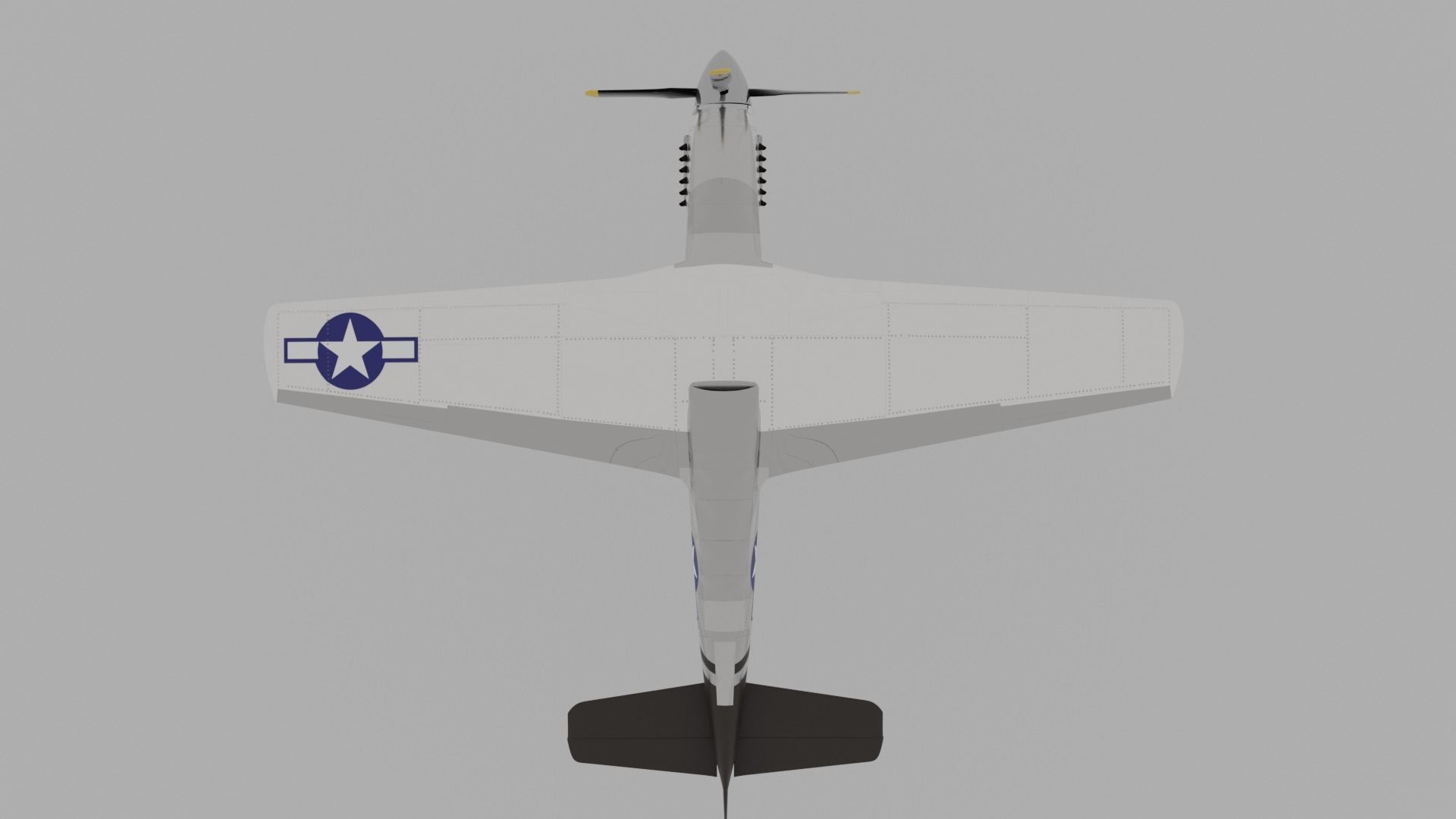 P-51 C Mustang Lopes Hope 3D model_12