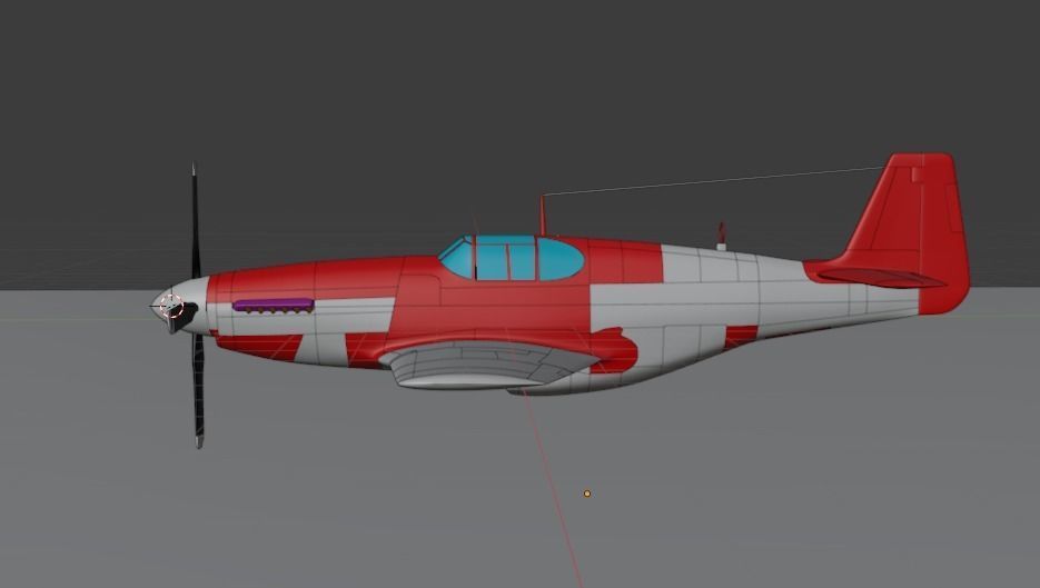 P-51 C Mustang Lopes Hope 3D model_16