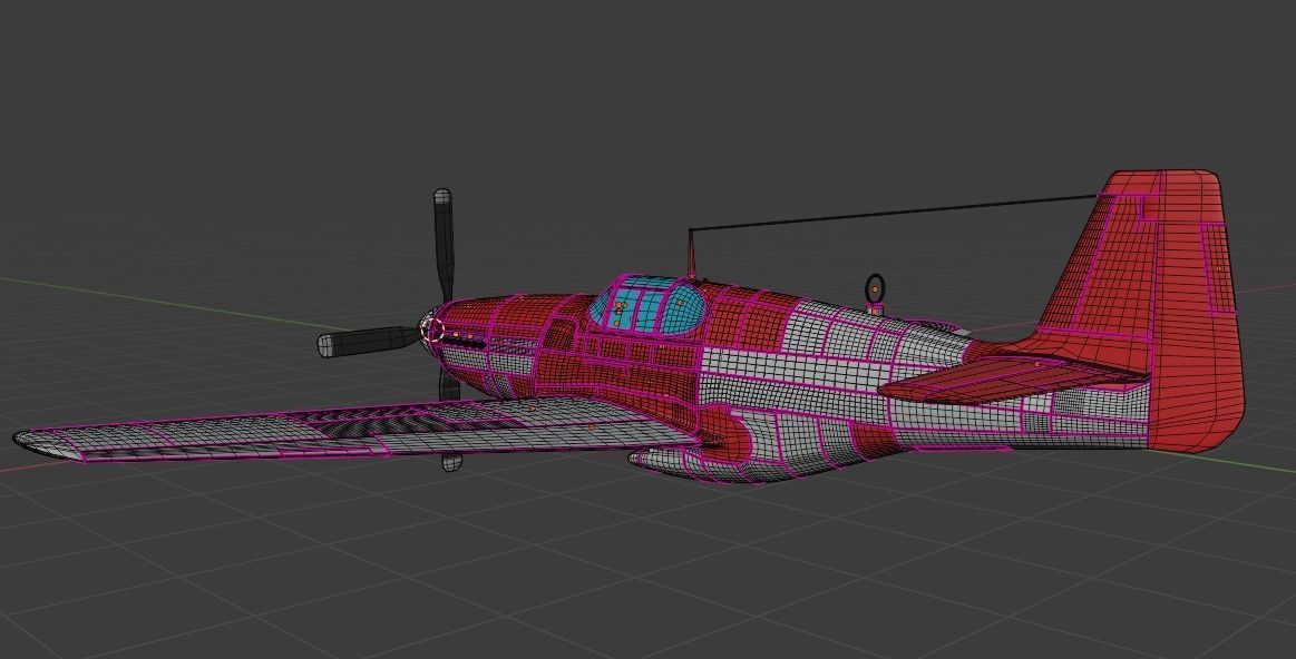 P-51 C Mustang Lopes Hope 3D model_18