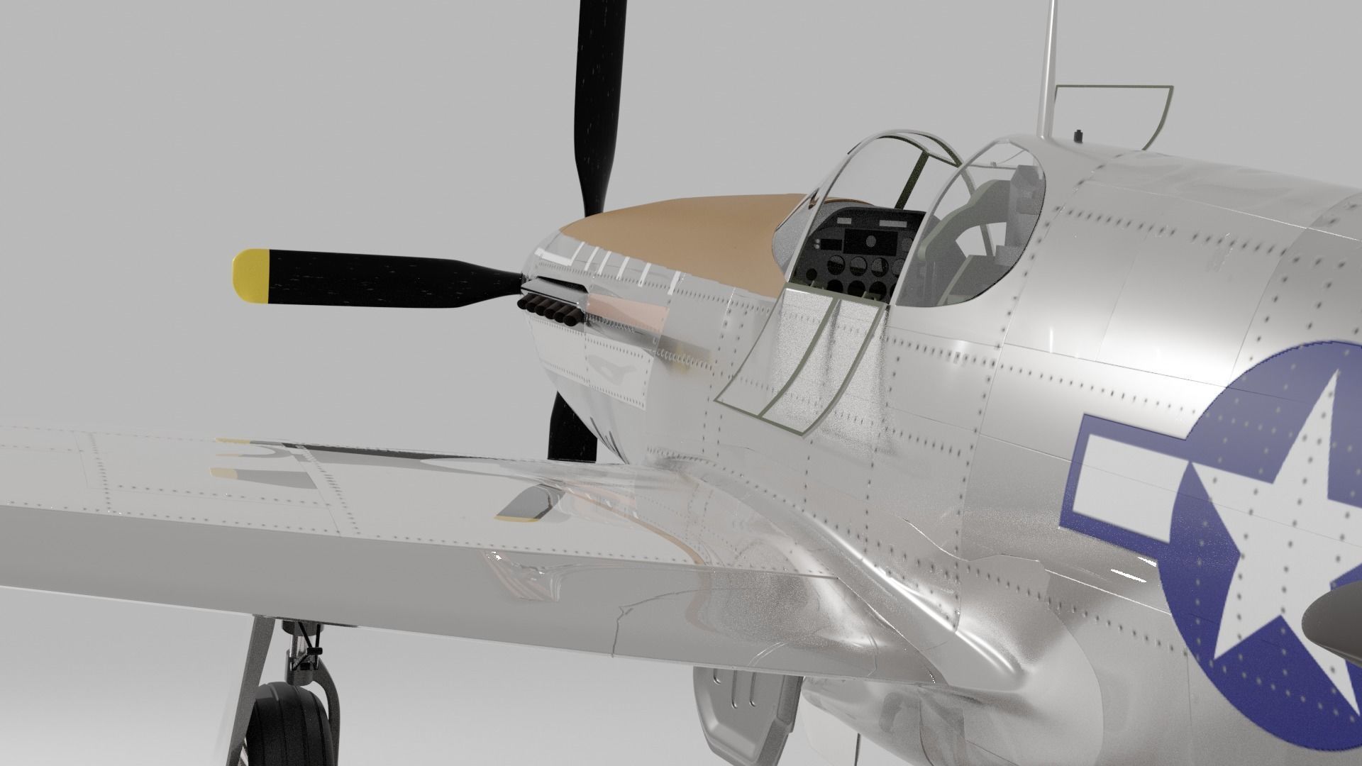 P-51 C Mustang Lopes Hope 3D model_2