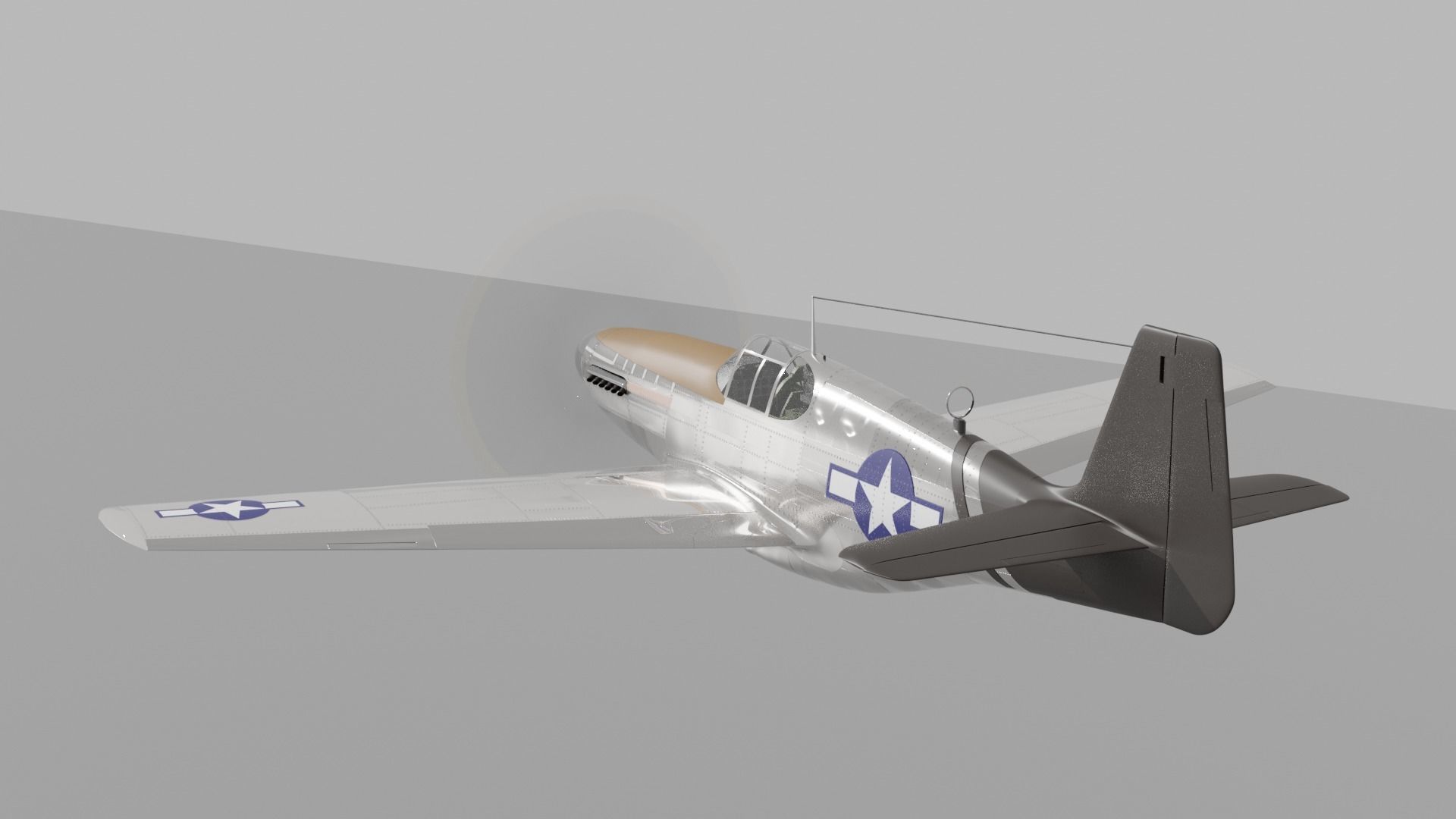 P-51 C Mustang Lopes Hope 3D model_7