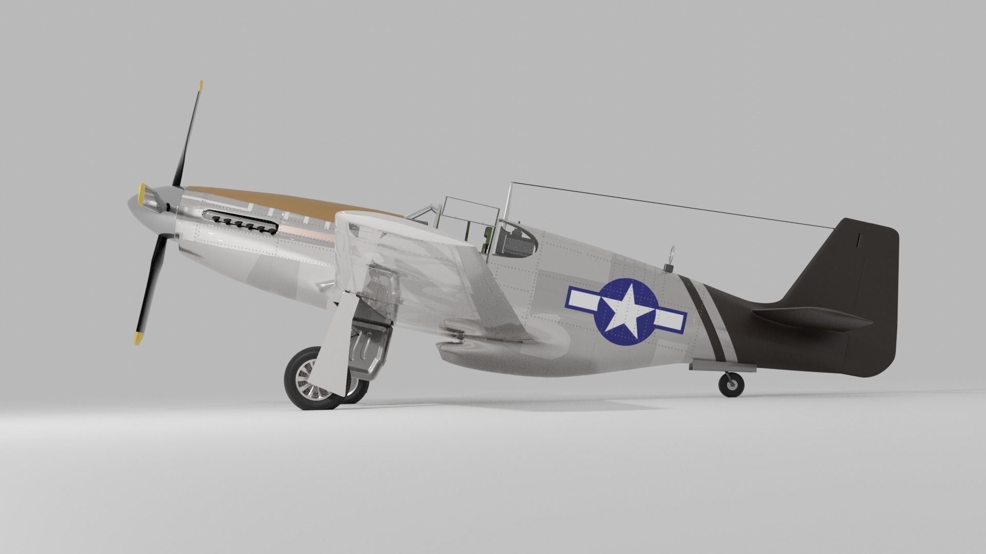 P-51 C Mustang Lopes Hope 3D model_3