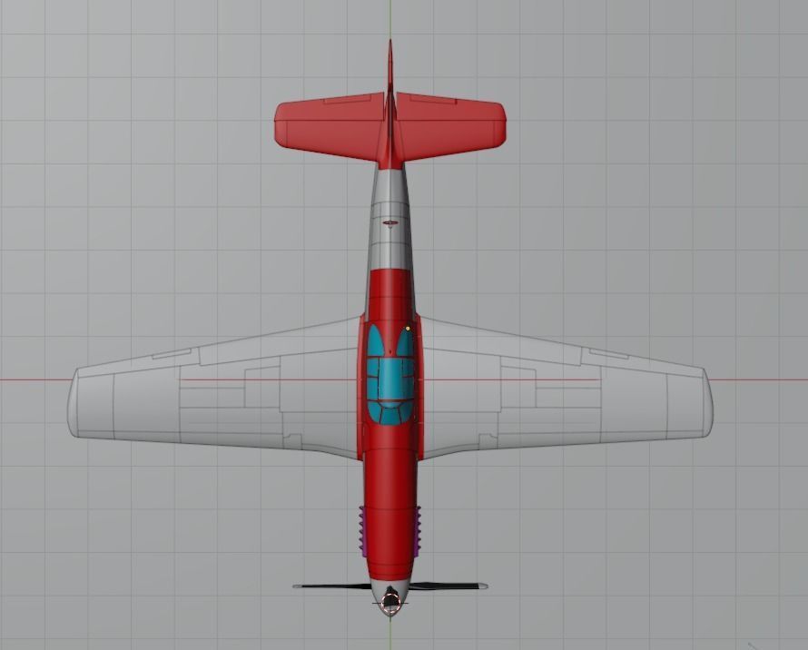 P-51 C Mustang Lopes Hope 3D model_17